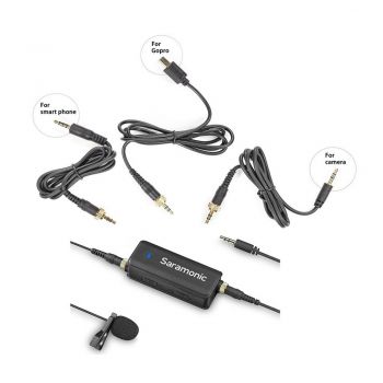 Saramonic LavMic Audio Mixer with Lavalier Microphone Kit