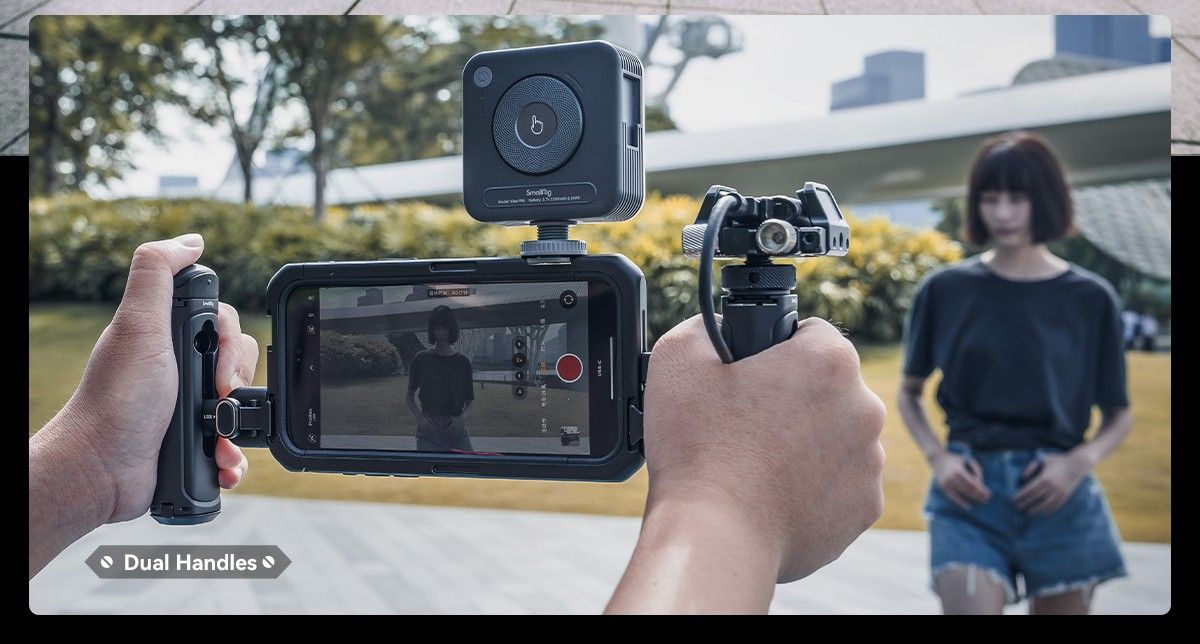 SmallRig Mobile Video Kit (Dual Handheld) for iPhone 15 Pro Max